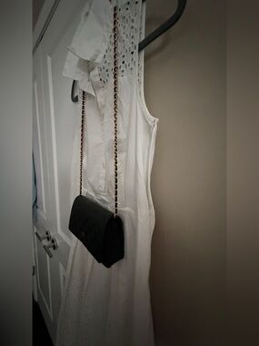 Ann Taylor white dress midi